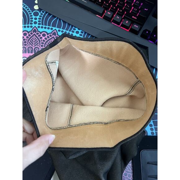 Women Winter Autumn Outdoor Legs Fake Translucent Warm Fleece Pantyhose Stocking - Picture 9 of 12